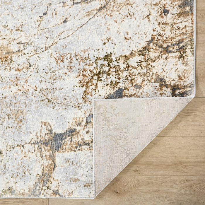 Lavin Rugs T4028 Salim 9'10" x 13'2" Painterly Rug, Grey Gold/Earth