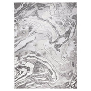 Lavin Rugs T9001 Ayda 2' x 3' Marbled Rug, Grey Silver/Black/Grey - T9001-0203