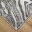 Lavin Rugs T9001 Ayda 9'10" x 13'2" Marble Rug, Silver/Black/Grey