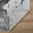 Lavin Rugs T9003 Ayda 7'10" x 10'10" Marble Rug, Silver/Black/Grey