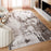 Lavin Rugs T9004 Ayda 5'3" x 7'6" Painterly Rug, Silver/Black/Grey