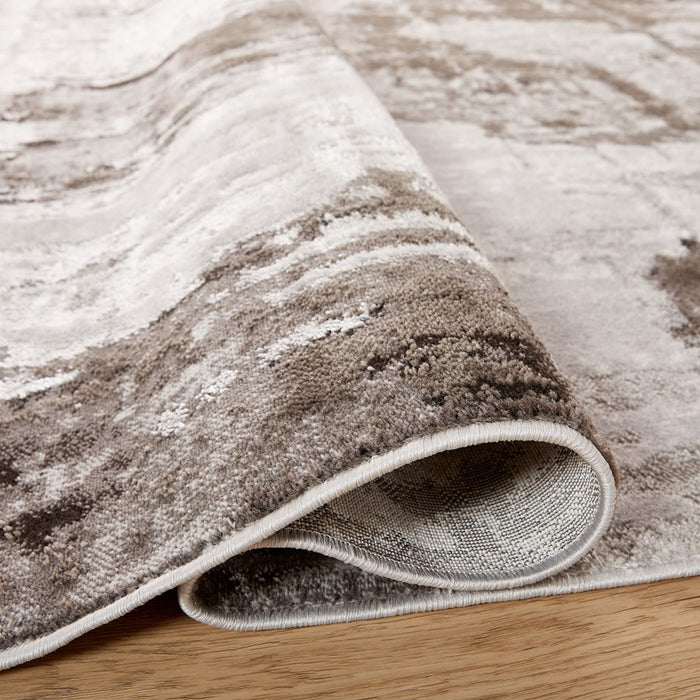 Lavin Rugs T9004 Ayda 9'10"x13'2" Painterly Rug, Silver/Black/Grey