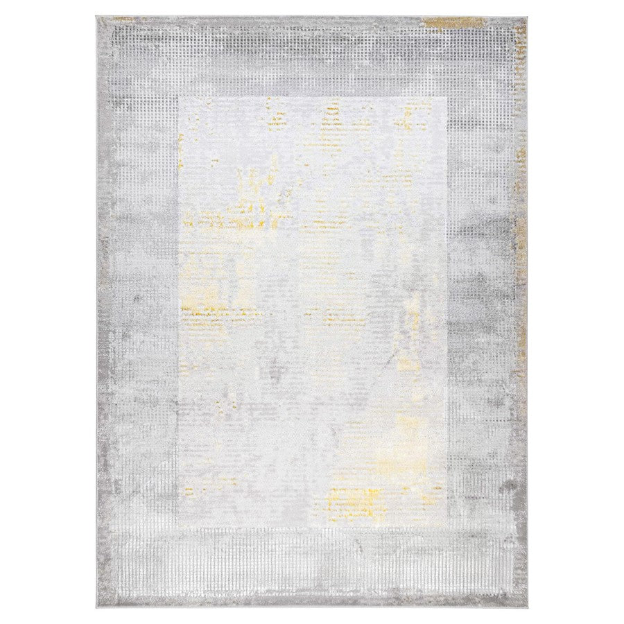 Lavin Rugs T9005 Ayda 7'10" x 10'10" Painterly Rug, Silver Gold/Min - T9005-0811