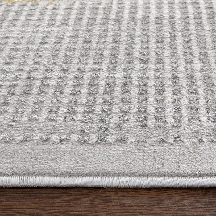 Lavin Rugs T9005 Ayda 7'10" x 10'10" Painterly Rug, Silver Gold/Min