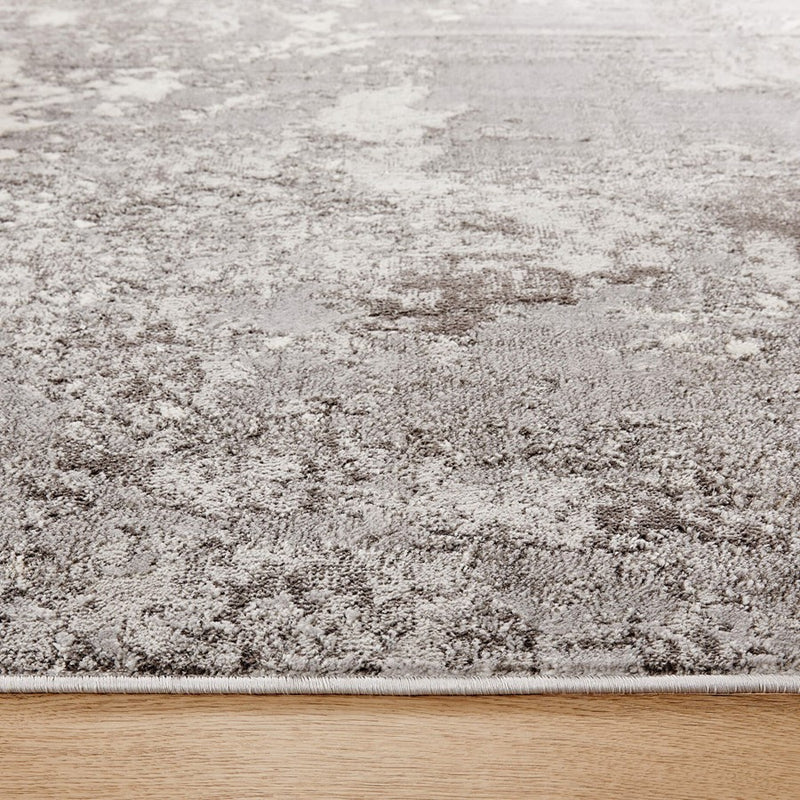 Lavin Rugs T9006 Ayda 2' x 3' Painterly Rug, Grey Silver/Black/Grey