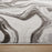 Lavin Rugs T9007 Ayda 5'3" x 7'6" Marble Rug, Silver/Black/Grey