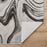 Lavin Rugs T9007 Ayda 6'7" x 9'6" Marble Rug, Silver/Black/Grey