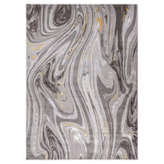 Lavin Rugs T9008 Ayda 2' x 3' Marble Rug, Silver Gold/Black/Grey - T9008-0203