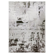 Lavin Rugs T9009 Ayda 2' x 3' Painterly Rug, Grey Silver/Black/Grey - T9009-0203