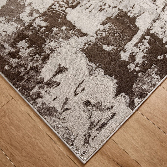 Lavin Rugs T9009 Ayda 7'10"x10'10" Painterly Rug, Silver/Black/Grey