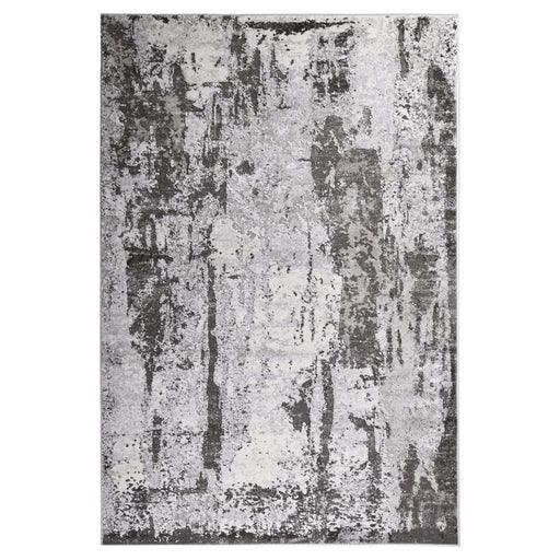 Lavin Rugs T9010 Ayda 7'10"x10'10" Painterly Rug, Grey/Black/Grey - T9010-0811
