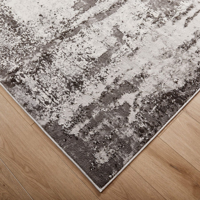 Lavin Rugs T9010 Ayda 9'10"x13'2" Painterly Rug, Grey/Black/Grey