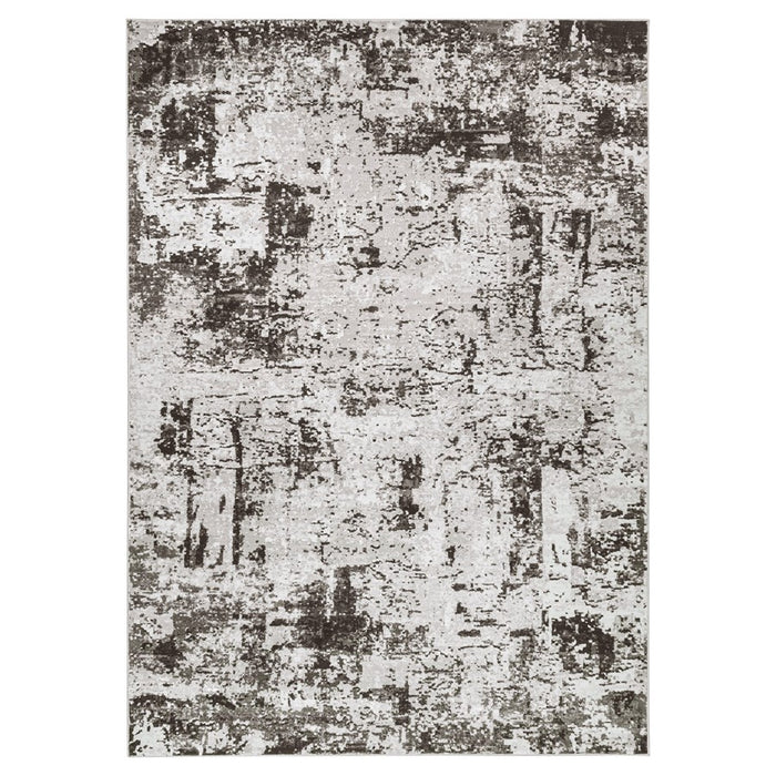Lavin Rugs T9011 Ayda 2' x 3' Painterly Rug, Grey D.Grey/Black/Grey - T9011-0203