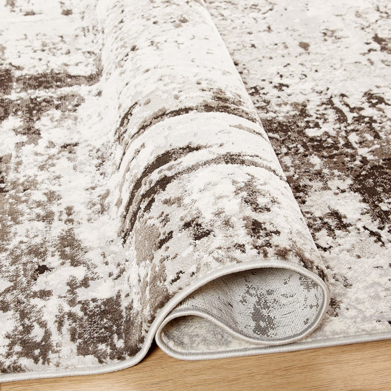 Lavin Rugs T9011 Ayda 2' x 3' Painterly Rug, Grey D.Grey/Black/Grey