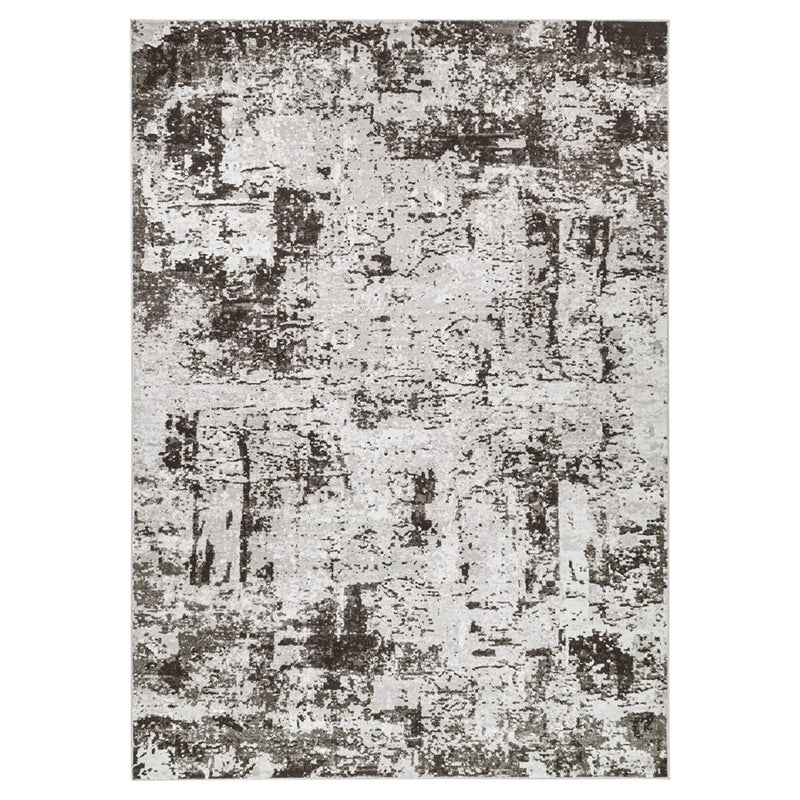 Lavin Rugs T9011 Ayda 9'10"x13'2" Painterly Rug, Grey/Black/Grey - T9011-1013