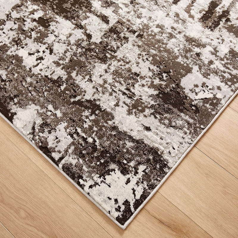 Lavin Rugs T9011 Ayda 9'10"x13'2" Painterly Rug, Grey/Black/Grey