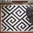 Lavin Rugs T9013 Optika 5'3" x 7'6" Geo Rug, Cream Black/White
