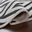 Lavin Rugs T9013 Optika 5'3" x 7'6" Geo Rug, Cream Black/White