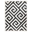 Lavin Rugs T9013 Optika 7'10" x 10'10" Geo Rug, Cream Black/White - T9013-0811