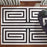 Lavin Rugs T9014 Optika 2' x 3' Geo Rug, Cream Black/White
