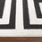 Lavin Rugs T9014 Optika 6'7" x 9'6" Geo Rug, Cream Black/White