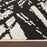 Lavin Rugs T9015 Optika 5'3" x 7'6" Brush Stroke Rug, Black/White