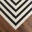 Lavin Rugs T9016 Optika 9'10" x 13'2" Geo Rug, Cream Black/White