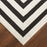 Lavin Rugs T9017 Optika 9'10" x 13'2" Geo Rug, Cream Black/White