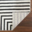 Lavin Rugs T9019 Optika 2' x 3' Geo Rug, Cream Black/White