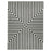 Lavin Rugs T9019 Optika 6'7" x 9'6" Geo Rug, Cream Black/White - T9019-0609