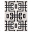 Lavin Rugs T9020 Optika 2' x 3' Geo Rug, Cream Black/White - T9020-0203