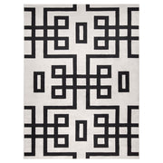 Lavin Rugs T9020 Optika 6'7" x 9'6" Geo Rug, Cream Black/White - T9020-0609