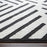 Lavin Rugs T9021 Optika 2' x 3' Geo Rug, Cream Black/White