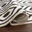 Lavin Rugs T9022 Optika 6'7" x 9'6" Geo Rug, Cream Black/White