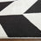 Lavin Rugs T9023 Optika 5'3" x 7'6" Chevron Rug, Cream Black/White