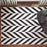 Lavin Rugs T9024 Optika 6'7" x 9'6" Chevron Rug, Cream Black/White