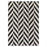 Lavin Rugs T9024 Optika 7'10" x 10'10" Chevron Rug, Black/White - T9024-0811