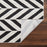 Lavin Rugs T9024 Optika 7'10" x 10'10" Chevron Rug, Black/White