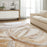 Lavin Rugs T9026 Terra 2' x 3' Swirl Rug, Cream Gold/Earth Tones