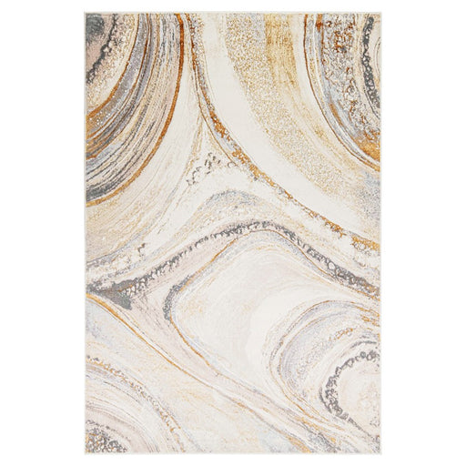 Lavin Rugs T9027 Terra 9'10" x 13'2" Marbled Rug, Cream Gold/Earth - T9027-1013