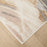 Lavin Rugs T9028 Terra 5'3" x 7'6" Waves Rug, Cream Gold/Earth