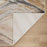 Lavin Rugs T9028 Terra 5'3" x 7'6" Waves Rug, Cream Gold/Earth