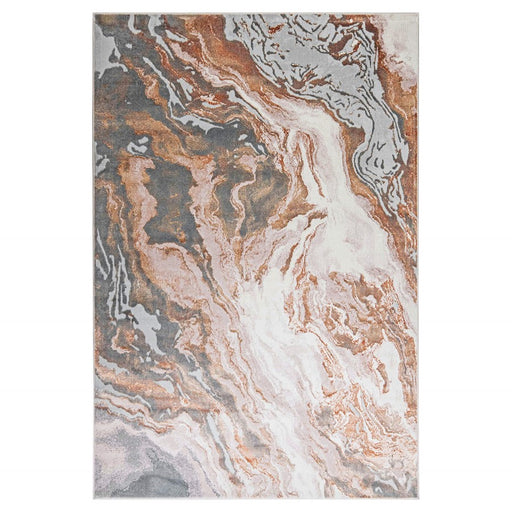 Lavin Rugs T9031 Terra 9'10" x 13'2" Marbled Rug, Cream Gold/Earth - T9031-1013