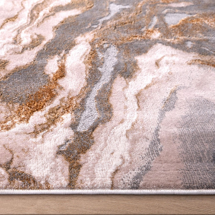 Lavin Rugs T9031 Terra 9'10" x 13'2" Marbled Rug, Cream Gold/Earth