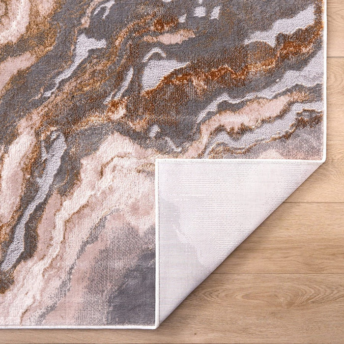 Lavin Rugs T9031 Terra 9'10" x 13'2" Marbled Rug, Cream Gold/Earth