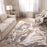 Lavin Rugs T9033 Terra 2' x 3' Marbled Rug, Cream Gold/Earth Tones