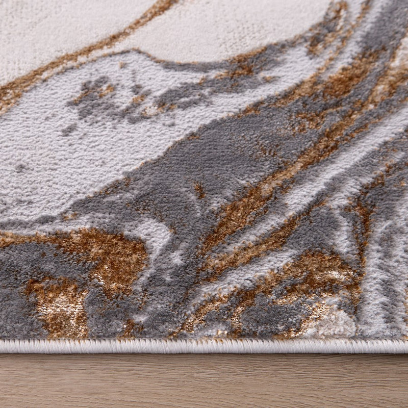 Lavin Rugs T9033 Terra 6'7" x 9'6" Marbled Rug, Cream Gold/Earth