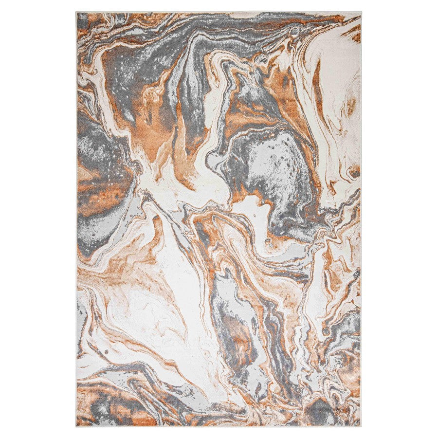 Lavin Rugs T9033 Terra 9'10" x 13'2" Marbled Rug, Cream Gold/Earth - T9033-1013