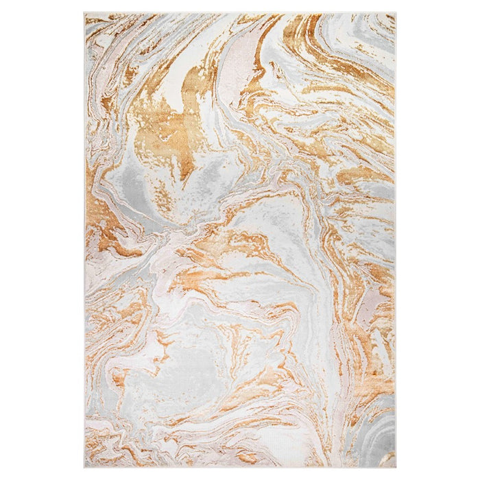 Lavin Rugs T9034 Terra 7'10" x 10'10" Marbled Rug, Cream Gold/Earth - T9034-0811