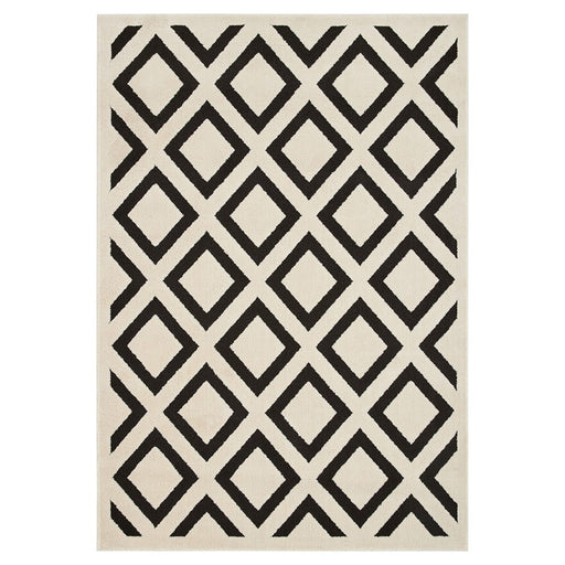 Lavin Rugs T9036 Optika 6'7" x 9'6" Geo Rug, Cream Black/White - T9036-0609